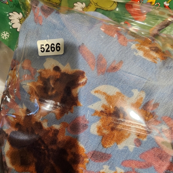 Mia & Tess Light Blue Floral Wrap Maxi Dress size XL - Picture 10 of 10